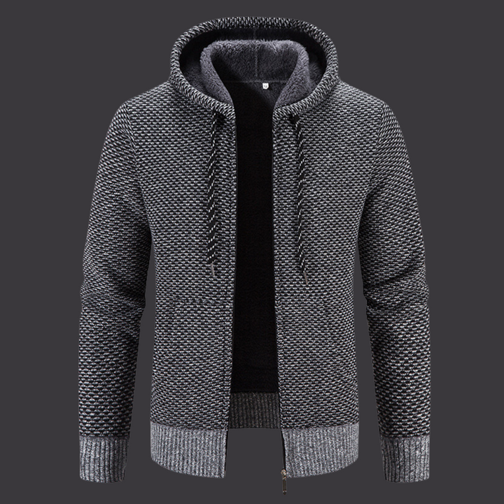 Roberto | Casual winter jacket with zip and wool lining