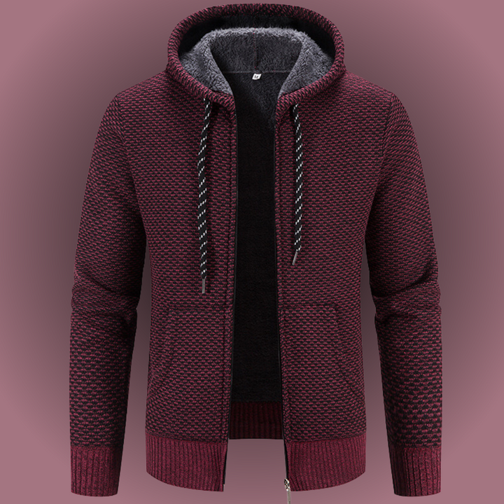 Roberto | Casual winter jacket with zip and wool lining