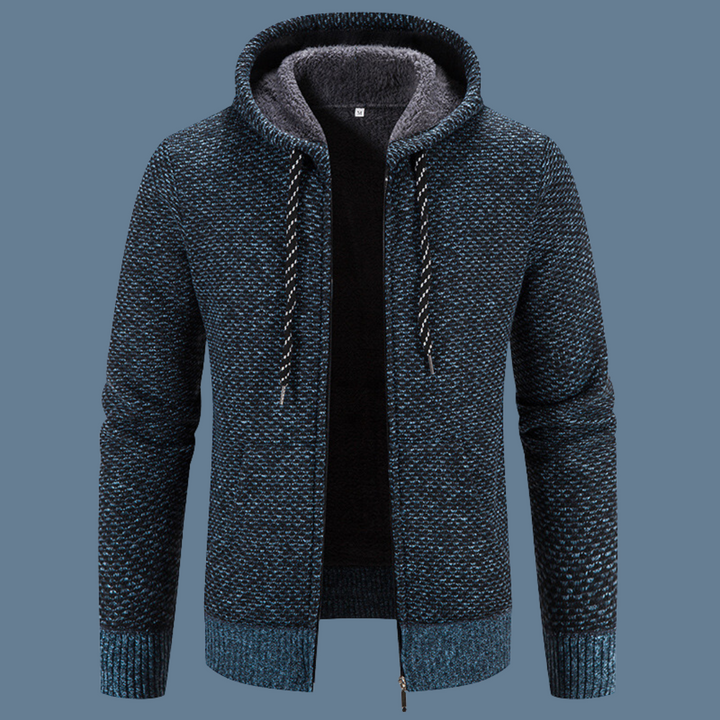 Roberto | Casual winter jacket with zip and wool lining