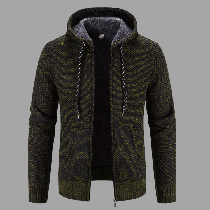 Roberto | Casual winter jacket with zip and wool lining