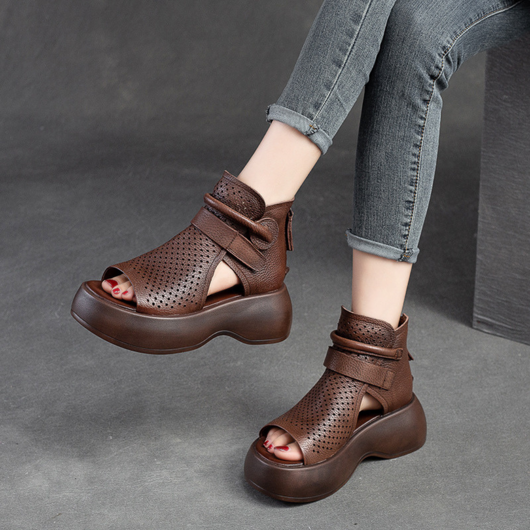 Meike™ Orthopaedic Leather Sandals