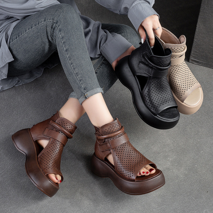 Meike™ Orthopaedic Leather Sandals