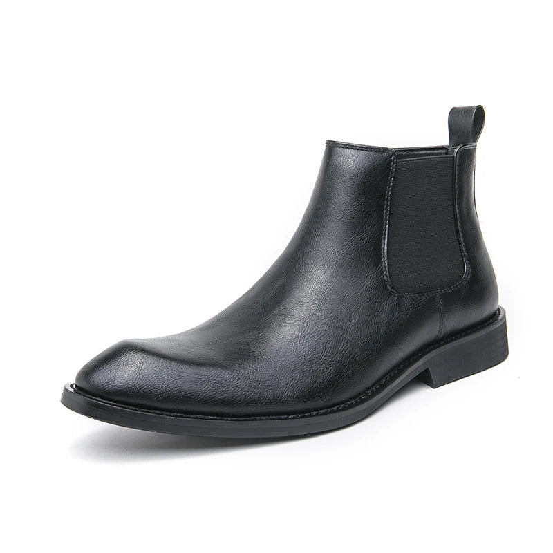 Cooper | Zipped Leather Chelsea Boots