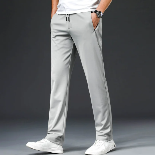 MEN'S STRAIGHT CREASE-FREE LEISURE TROUSERS