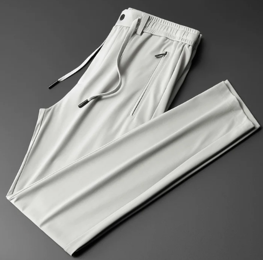 MEN'S STRAIGHT CREASE-FREE LEISURE TROUSERS