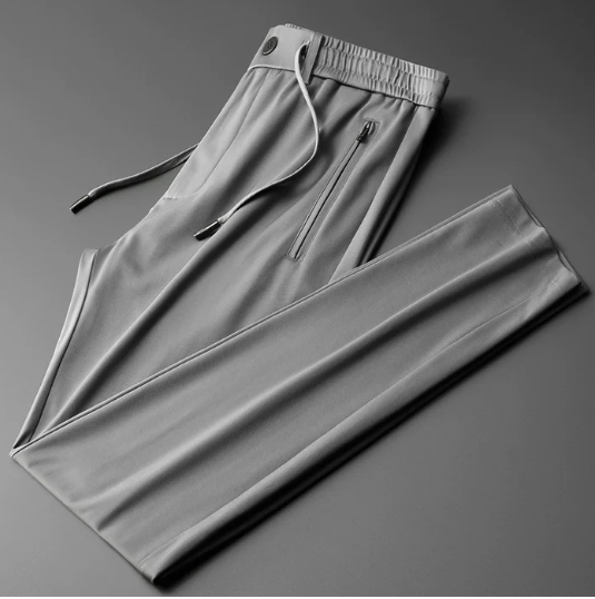 MEN'S STRAIGHT CREASE-FREE LEISURE TROUSERS