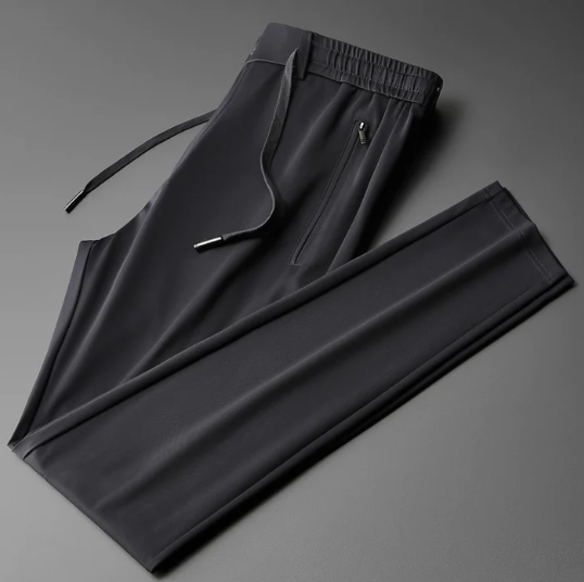 MEN'S STRAIGHT CREASE-FREE LEISURE TROUSERS