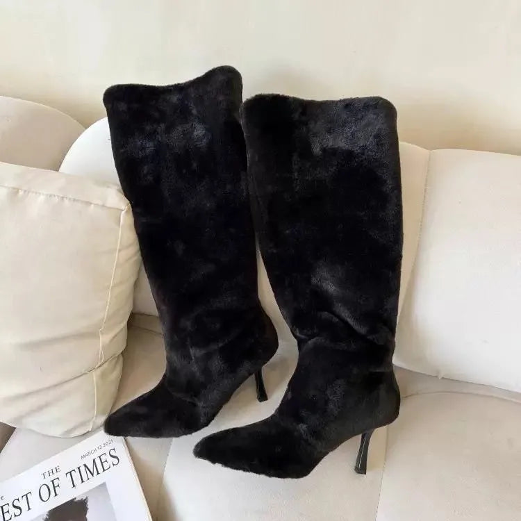 Eveline™ classic knee-high fur boots