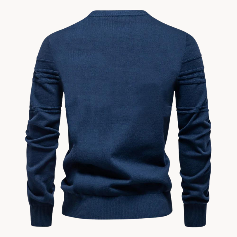 Waylon™ Men's Sweater With Plaid Design